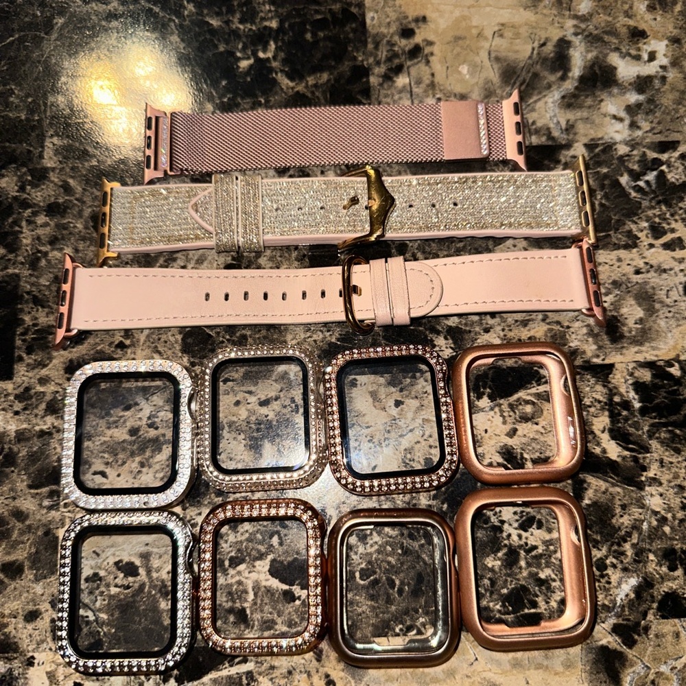 ✨ Apple Watch Accessory Lot Bands Face Covers 40mm✨